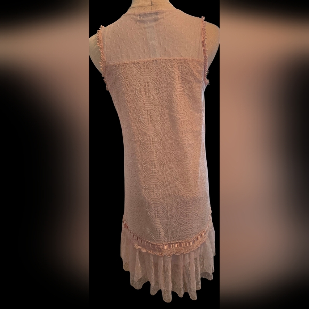 NWT RARE Risøe Be Beautiful Pink Crochet Shift Dress - Picture 2 of 16